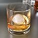 Chillz Ice Ball Maker - 2 Black Flexible Silicone Ice Trays - Mold 8 X 4.5cm Round Ice Ball Spheres (2 Pack)
