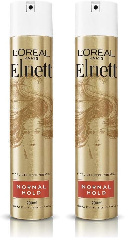 L'Oreal Elnett Shine Hairspray Normal Hold 200ml Pack of 2