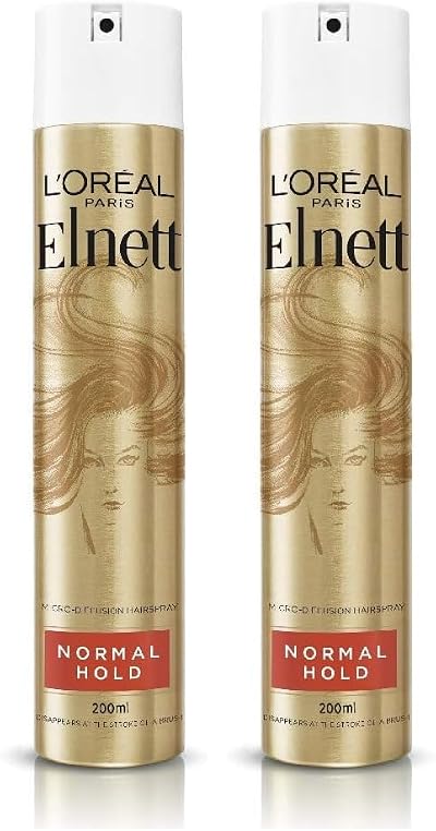 L'Oreal Elnett Shine Hairspray Normal Hold 200ml Pack of 2
