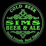 4x ccqs1195-g SIMS Beer & Ale Cold Drink Bar Etched