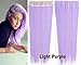 Beauty Wig World Women One Piece Long Straight Wavy Synthetic Thick Hair Extension Clip-on Hairpieces for Cosplay #Light Purple (Light Purple)