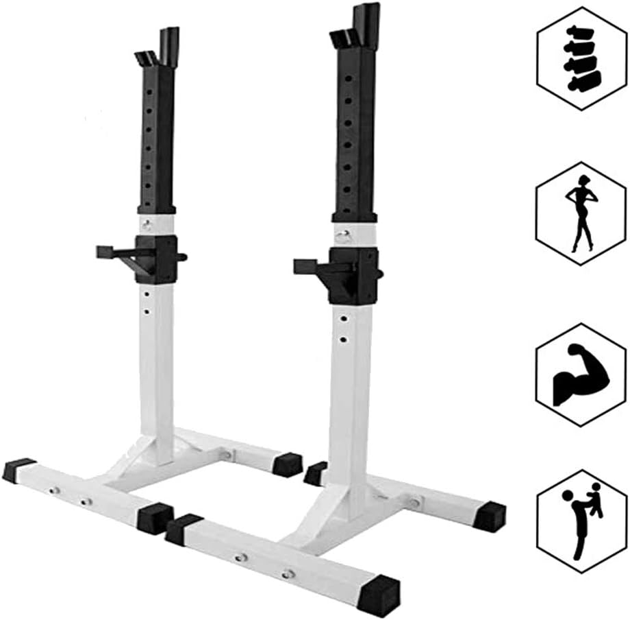 EFGS Adjustable Squat Rack Barbell Stand Weight Lifting Stand, Power Workout Equipment
