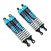 LNL Alloy Dampers (4) - 110mm Oil Shocks for 1:10 Rc Crawlers Suit Axial Blue