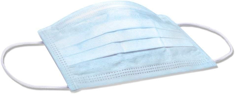 Unova Care Unisex 3Ply Fabric Disposable Surgical Dust Face Mask with Nose Clip-Blue