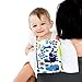Ah Goo Baby Burp Cloth 100% Cotton, Unisex, 14 , Zoo Frenzy Pattern