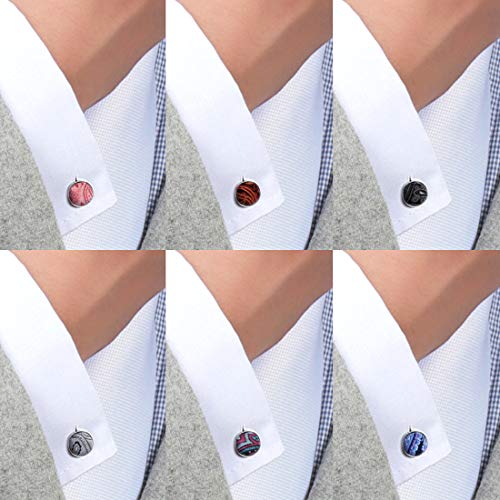 Dan Smith C.C.AD.C.002 Paisley Style Goods Stainless Steel Cufflinks 6 Pairs Available Series For Play