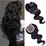 Forevery Hair Lace Closure 4x4 Body Wave Brazilian Virgin Human Hair Extensions Middle Part