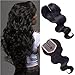 Forevery Hair Lace Closure 4x4 Body Wave Brazilian Virgin Human Hair Extensions Middle Part