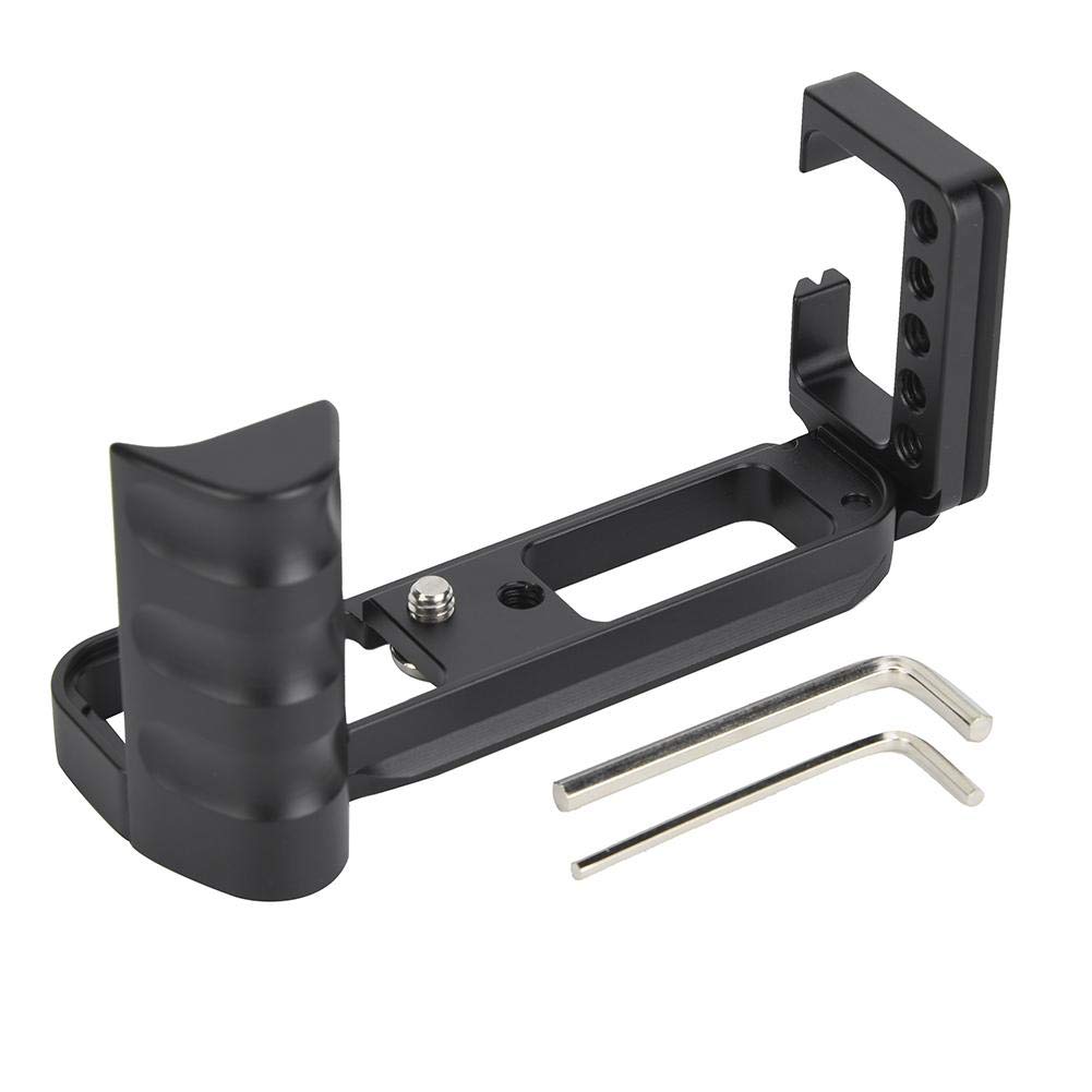 Akozon Xt20 Hand Grip, Fuji Xt30 Ii Grip, L-Shape Quick Release Plate, Arca Swiss L Bracket L-Bracket Tripod L Shape Holder Metal Quick Release L Plate Bracket Hand Grip Holder for Fuji XT10 XT20
