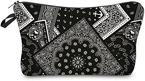 HELLATHUND Girls Boys Children Pencil Case Unicorn Stationery Pouch School Pen Pencil Organiser Funny Cute Office Make up Bag (bandana black)