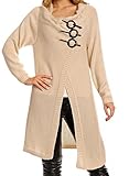 Zeta Ville Women's Trendy Knitted Long Sleeve Decorative Buttons Cardigan 106