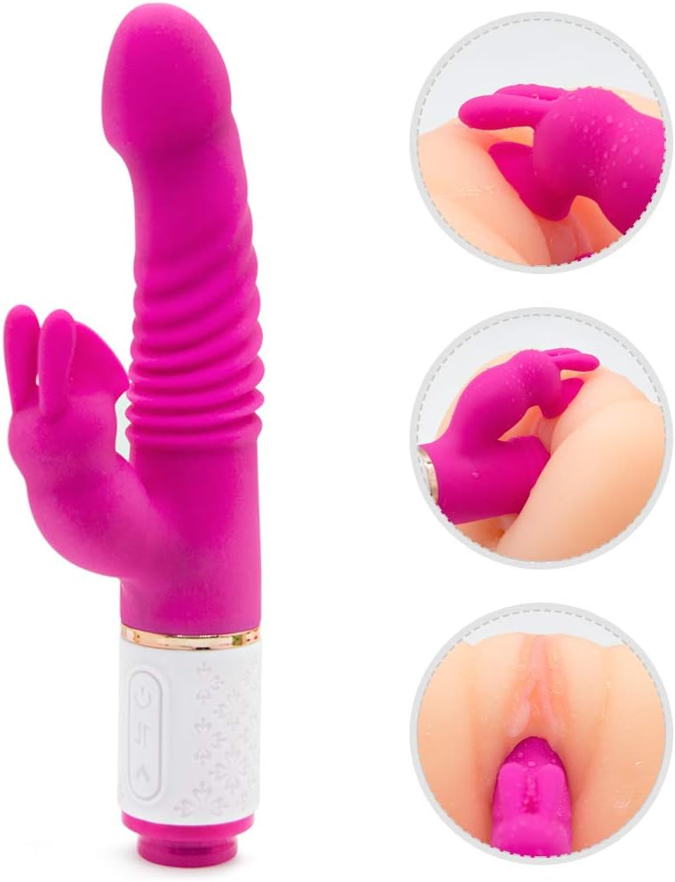 Clitorials Stimulation Toy Bullet Automatic Telescopic Sucking and Heating Vibrartor Oral Tongue G Spotter G-Point Stimulator for Women Six Adullt Toys,Self Pleasure for Women