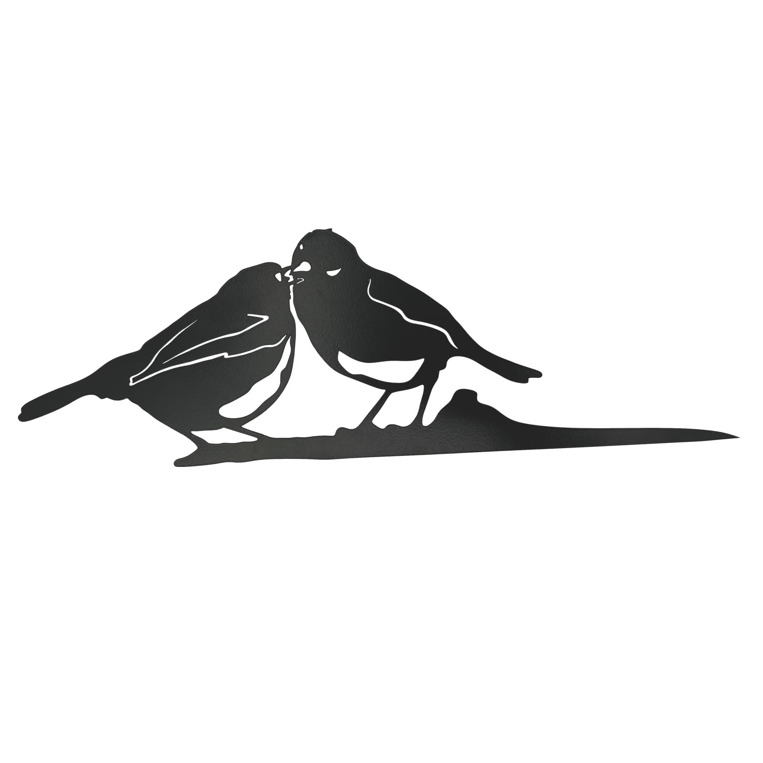 MoreTake Robin Metal Bird Ornaments, Robin Garden Ornament Decor, Metal Birds Garden Art, Vivid Robin Bird Gifts for Outdoor Garden Patio Tree Art Home Wall Hanging (Bird3)