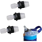 Peixiong 3Pcs Bite Valve Replacement Parts for Contigo Water Bottle Bite Valve, Soft Silicone BPA Free Lids Replacement (Black)