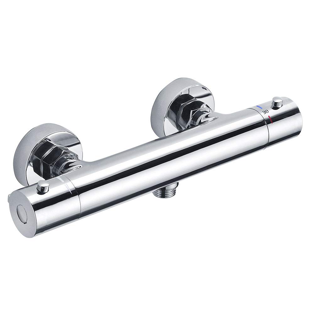 Kibath L418551 Thermostatic Shower Tap for Paris Handles Zinc, Chrome Gloss
