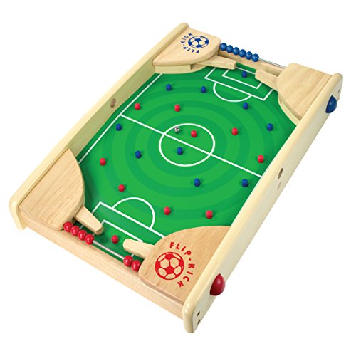I/M Wooden Tabletop Football/Soccer Pinball Games, Indoor Portable Sport Table Board for Kids and Family