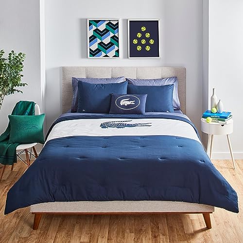 Lacoste Crew 4-Piece Comforter Set, 100% Cotton
