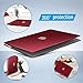 IBENZER Compatible with MacBook Air 11 Inch Case Model A1370 A1465, Soft Touch Plastic Hard Shell Case Bundle with Keyboard Cover for Mac Air 11, Wine Red, A11WR+1
