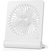 Tevelecin Small Desk Fan,Rechargeable USB Fan Battery Operated,Ultra Quiet, Strong Wind, 3 Speeds Travel Fans