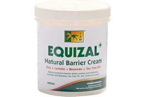 TRM's EQUIZAL: Natural Barrier Cream for Horses | Soothing Protection with Beeswax, Tea Tree Oil, Zinc Oxide & Lanolin | 400m