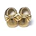 BENHERO Newborn Baby Boys Girls Soft Soled Tassel Bowknots Crib Infant Toddler Prewalker Moccasins Shoes（11cm, 0-6 Months Infant,5107/Gold