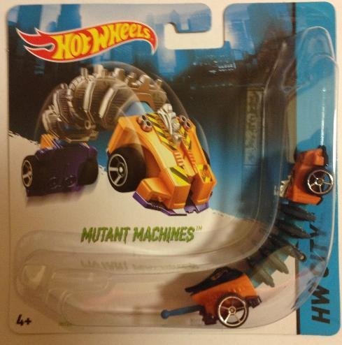 Hot Wheels Mutant Machines Buzzerk orange bendable die cast car
