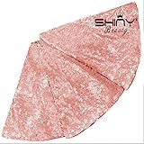 ShinyBeauty Embroidered and Sequined Holiday-Pink-Sequin Tree Skirt-24Inch Christmas Tree Skirt Polyester Christmas Tree Skirt Christmas Decorations (Baby Pink)