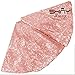 ShinyBeauty Embroidered and Sequined Holiday-Pink-Sequin Tree Skirt-24Inch Christmas Tree Skirt Polyester Christmas Tree Skirt Christmas Decorations (Baby Pink)