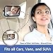 Baby Rear View Mirror - for Rear Facing Car Seat - Large Wide Angle Clear Backseat View - Newborns Babies Toddlers - Fits Cars Trucks SUVs - Adjustable Nylon Straps - Shatterproof Safety Glass