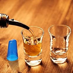 100 Pieces Translucent Liquor Pourer Covers