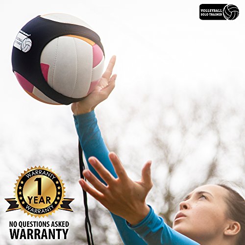 Red Oak Collections Indoor Outdoor Volleyball Training Tether: Practice Trainer Rebounder Equipment Gear Aids Serving Spike & Setting Skills for Kids High School Junior Pro & Beach Players - Thumbnail 2