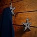 Aprince Set of 2 Stainless Steel New Star Door Coat Hook Clothes Hanger Holder (Star Hook - Set of 2)