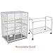Pet Products Large Wrought Iron Flight Cage With Removable Rolling Stand Bird Cage, 32-Inch by 19-Inch by 64-Inchthumb 1