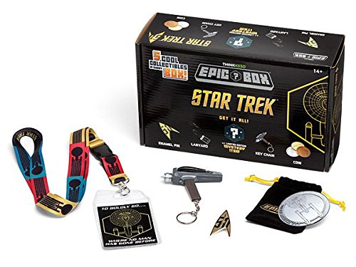 Star Trek 50th Anniversary Epic Collectors Box - Lanyard, Collector Coin, Phaser Key Chain, Enamel 50th Anniversary Pin and Mystery Item