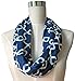 Pop Fashion Women Chain Link Pattern Infinity Scarf Wrap Scarf with White Zipper Pocket, Infinity Scarves
