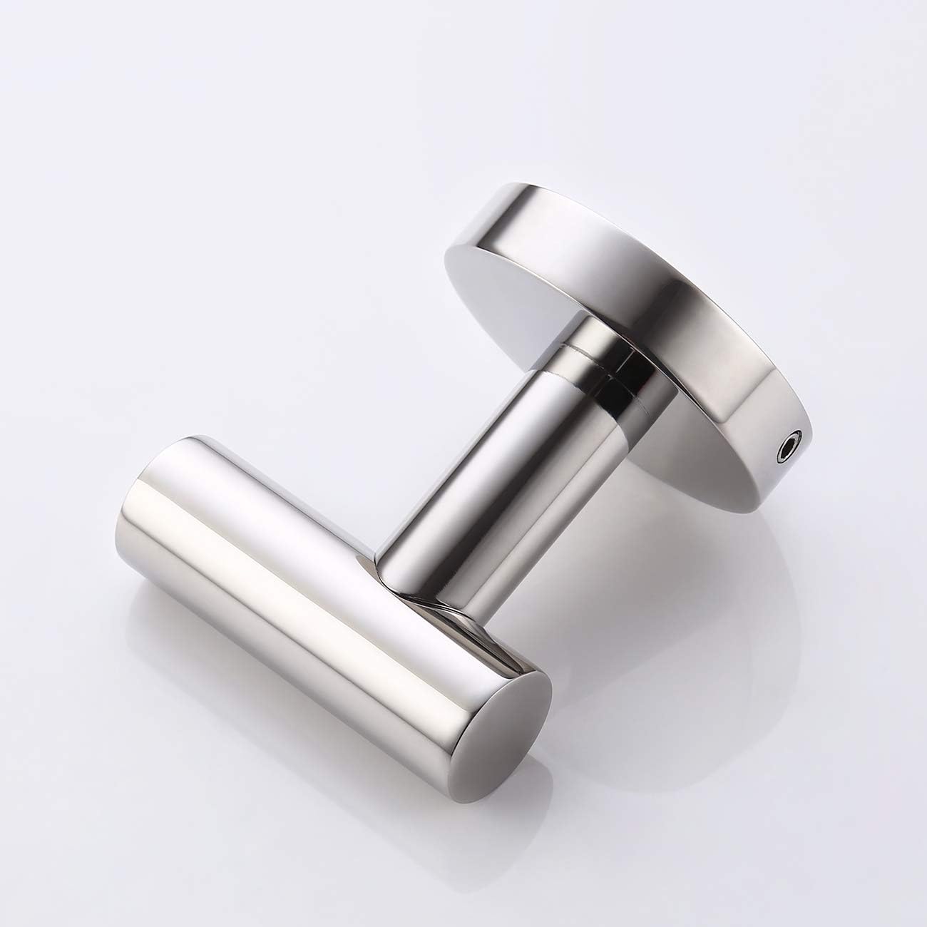 KES SUS 304 Stainless Steel Coat Hook Towel Robe Clothes Hook for Bath Kitchen Garage Heavy Duty Wall Mounted, Polished Finish 2 Pack, A2164-P2 - - 