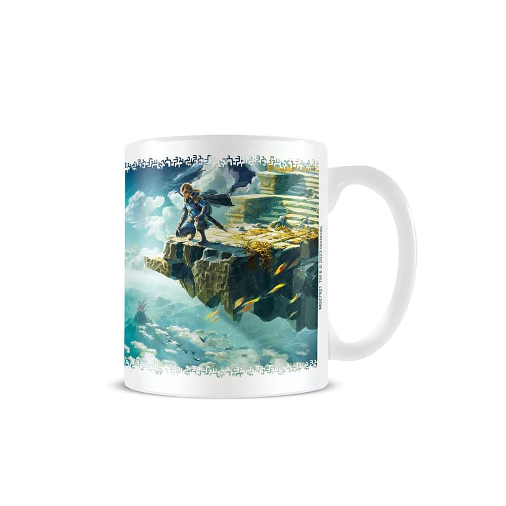 The Legend of Zelda: Tears of The Kingdom Hyrule Skies Mug (One Size) (Blue/Brown/White)