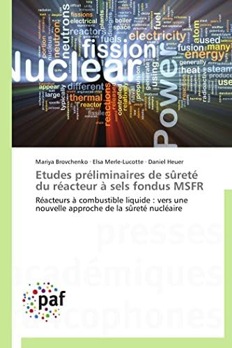 Etudes préliminaires de sûreté du réacteur à sels fondus MSFR: Réacteurs à combustible liquide : vers une nouvelle approche de la sûreté nucléaire (Omn.Pres.Franc.) (French Edition)