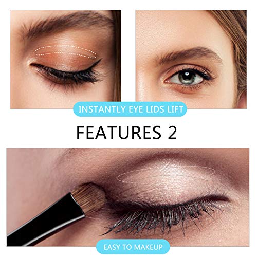 3D Lace Eye Lids Lift Stickers, Natural Invisible Slim One-sided Double Eyelid Tapes, Medical Fibre, Instantly Eyelids Lift Without Surgery, Perfect for Uneven/Single/Droopy/Hooded/Sagging Eyelids