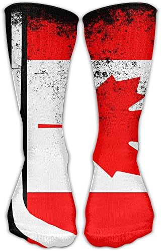 ETcRe Unisex Canada Hocky Fashion Crew Sock Athletic Ankle Dress Sock One Size