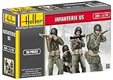 Heller US Infantry Model Kit (Set of 50) (1/72 Scale)