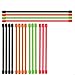 AusKit Twist Ties, Reusable Cords 18Pcs (Diameter-5mm , 6 Inch and 12 Inch) Assorted Colors Black,Green,Orange,Red