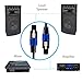 Speakon to Speakon Audio Cord - 15 ft 12 Gauge Male Speakon Connector to Male Speakon Connection, Black Heavy Duty Professional Speaker Cable Wire - Delivers High Quality Sound - Pyle Pro PPSS15