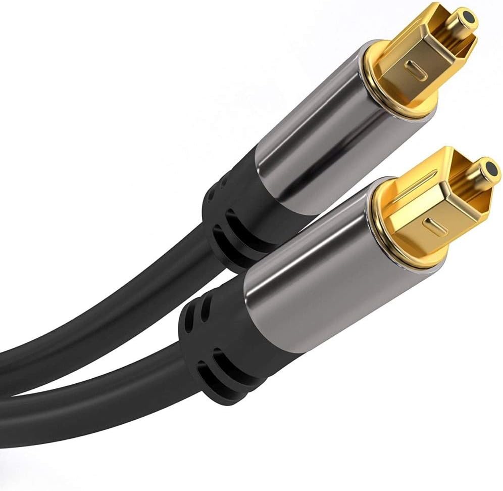 PremiumCord Toslink Cable de audio óptico 1 m, diámetro exterior 6
