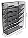 EasyPAG 6 Tier Mesh Wall Hanging File Organizer Holder Magzine Rack,Black