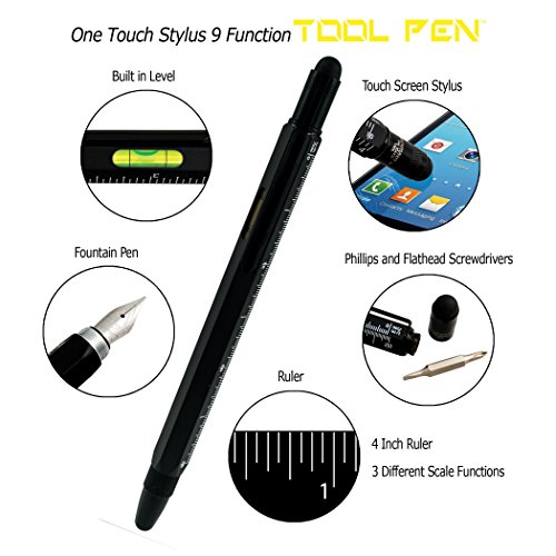 Monteverde USA One Touch Tool Pen, Fountain Pen, Black (MV35232)