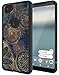 Google Pixel 2 Case, SWODERS Flower Clear Design Shock Absorbing TPU + Hard PC Bumper Case for Google Pixel 2 - Blue