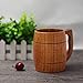 Beer Mug, 16 OZ Handmade Eco-friendly Wooden Mugs With Handle For Wine/Coffee/Tea, Best Gift Cups For Men/Women