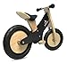 Kinderfeets Classic Chalkboard Wooden Balance Bike, Kids Training No Pedal Balance Bike, Black