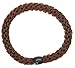 L. Erickson U.S.A. Hair Ties, Coffee Brown, 8 Count - Grab & Go Ponytail Holders - No Damage Hair Bands for Women - Hair Accessories